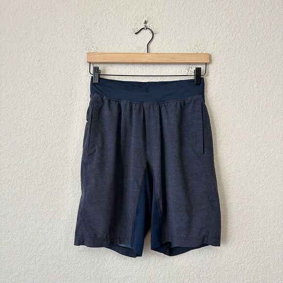 LULULEMON T.H.E Short Linerless 9" Performance Shorts M7Y50S Heather Blue - Picture 1 of 9